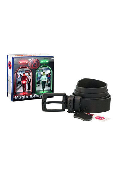 Magic X-Ray X-Ray Device-Resistant Belt Classic Leather Belt No:1 3.4 cm