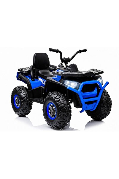 LeanToys Atv electric pentru copii Blue XMX607, cu acumulator, pornire la che...