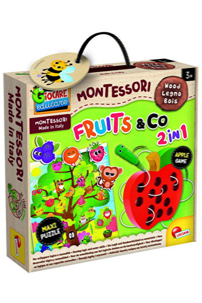 Lisciani Joc Montessori 2 in 1 - Fructe