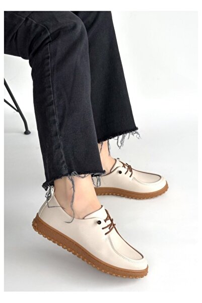 BellAyakkabı Bellamor Women's Casual Lace-Up Daily Comfortable Sole Loafer Shoes