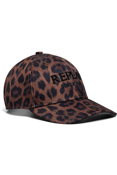 Replay animal print καπέλο AW4330