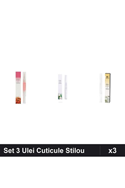 NAİLS Set 3 Ulei Cuticule Tip Stilou - Cherry, Lily, Jasmin - Global Fashion