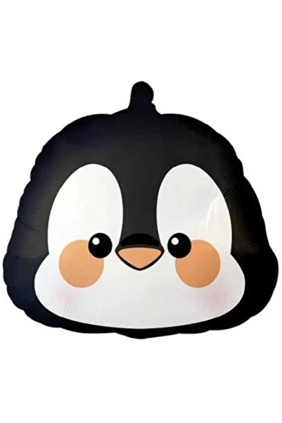 kidspartim بالون رقائقي على شكل رأس البطريق 53x50 سم