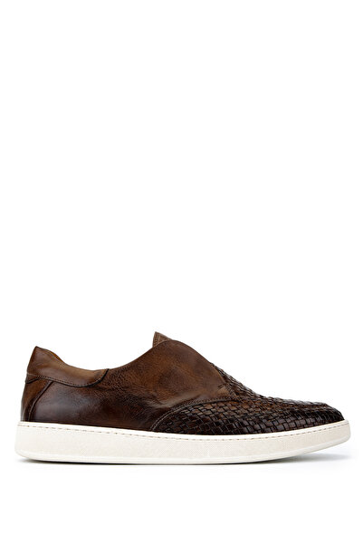 Camerlengo Men's Genuine Leather Taupe Casual Shoes