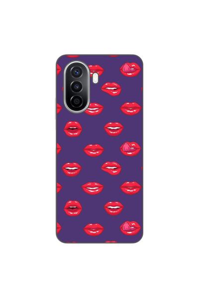 OEM Husa compatibila cu Huawei Nova Y70 Silicon Gel Tpu Model Buze Pattern