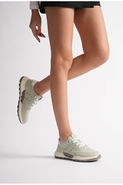 Kadın %100 Hakiki Deri Sneaker Günlük Premium Spor Ayakkabı