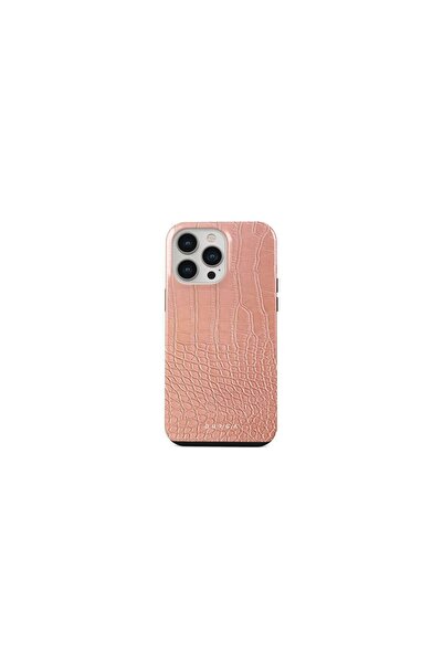 BURGA Husa iPhone 14 Pro Dual Layer Pink Croco