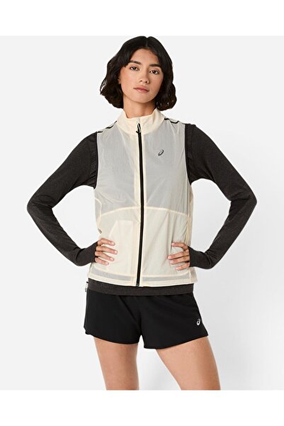 Asics METARUN PACKABLE GILET Kadın Beyaz Yelek 2012C974-100