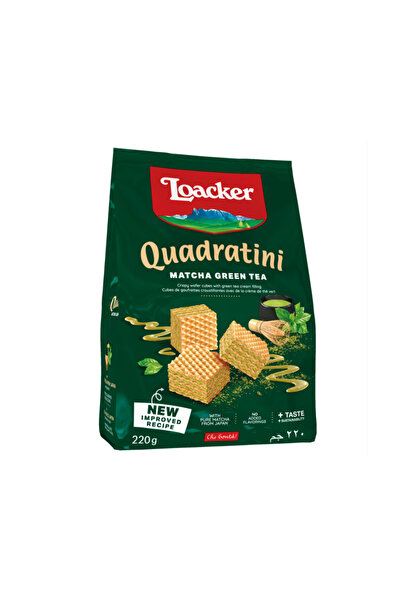 Loacker QUADRATINI MATCHA 18X220G