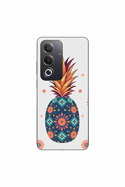 OEM Husa compatibila cu Oppo A80 Silicon Gel Tpu Model Floral Pineapple