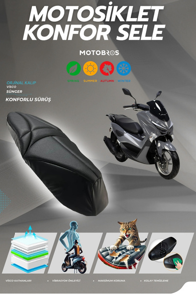 Motobros Volta Rsx5 Comfort Saddle Visco Foam Saddle Cover Saddle Cover