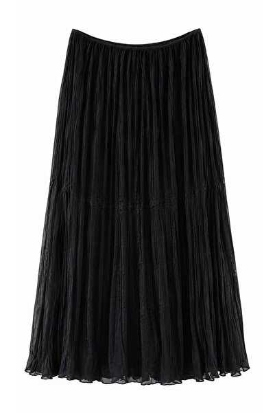 EFİL Scratched midi skirt