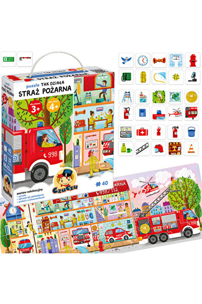 Czuczu PUZZLE tak dzia≈Ça stra≈º po≈ºarna, 40 el.