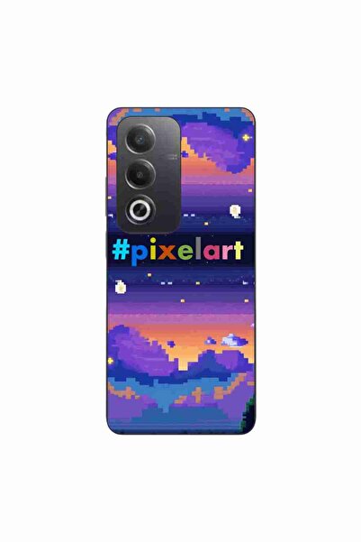 OEM Θήκη συμβατή με Oppo A80 από σιλικόνη gel TPU με σχέδιο Pixel Art Τοπίο