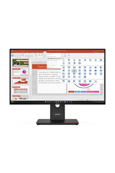 LENOVO ThinkVision T27-40 27 " IPS FHD AG 4ms 300nits 120Hz HDMI, DP USB Webc...