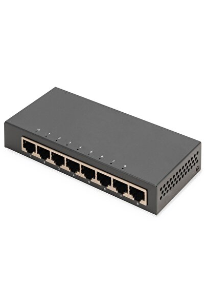 Digitus Switch 8-Port Gigabit Desktop, Unmanaged, Metallgeh.