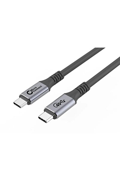 MicroConnect Cablu USB-C la USB-C 3m Premium, 100W, 40Gbps, USB4 Gen 3x2