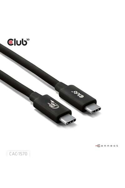 Club 3D Club3D Kabel USB4 v2 Typ-C, 80Gbps, Certifikovan√Ω kabel, 4K540Hz, 8K...