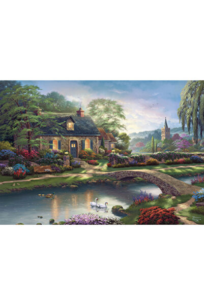 Schmidt Spiele Puzzle PQ 1000 Thomas Kinkade Casa de lângă pârâu G3