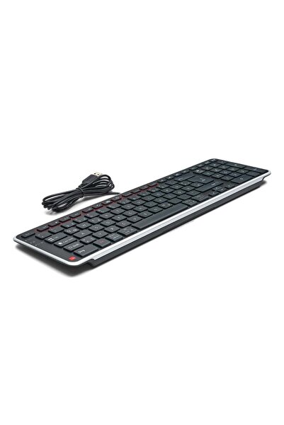 CONTOUR Balance Tastatur wired DE-Layout schwarz/silber retail