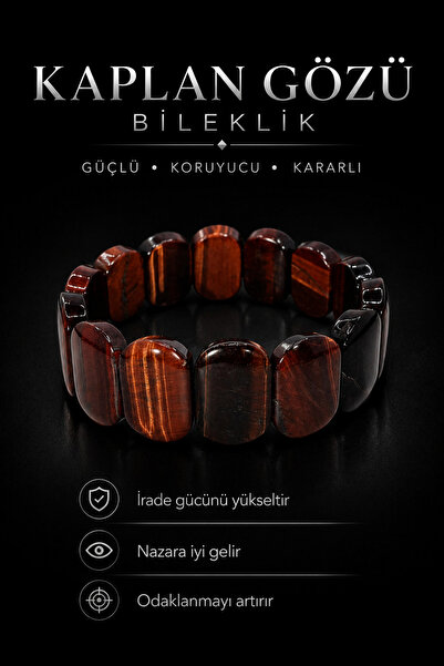 OSMANLI DOĞAL TAŞ Kaplan Gözü Bileklik