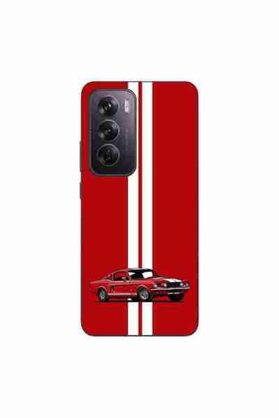 OEM Husa compatibila cu Oppo Reno12 Pro Silicon Gel Tpu Model Red Mustang
