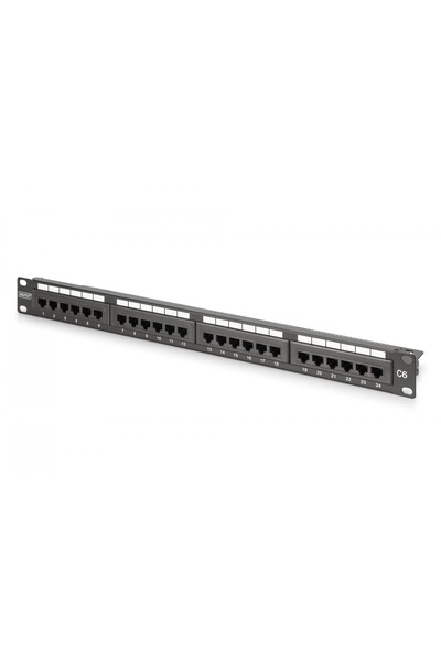 Digitus Panou de interconexiune (patch panel) 19'', 24x RJ45, LSA vertical, c...