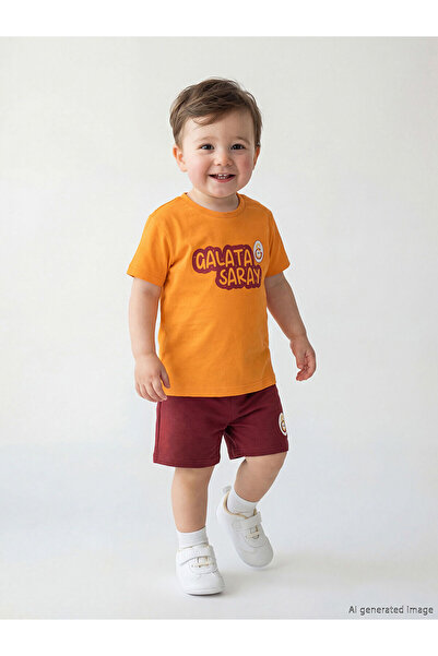 LC Waikiki Trendlucky Galatasaray Printed Baby Boy Set with Difference