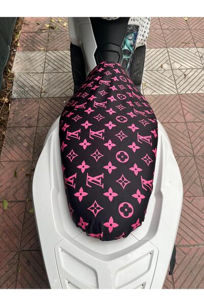CEBECİOTO HUSĂ PENTRU MOTOCICLETĂ DIN BUMBAC PEȘIONAT CU MODEL NEGRU-ROZ - CO...