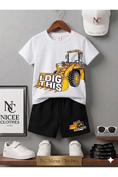 NC Nicee Clothes ΚΑΛΟΚΑΙΡΙΝΟ ΠΑΙΔΙΚΟ ΣΕΤ ΜΠΛΟΥΖΑΚΙ-ΣΟΡΤΣ ΟΥΝΙΣΕΞ (ΜΕ ΣΤΑΜΠΑ D...