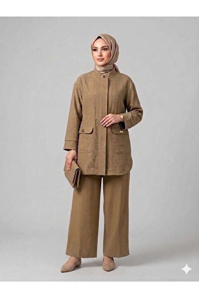 Armine TREND AVENNA Pantolonlu Takım Kahverengi 26YA603