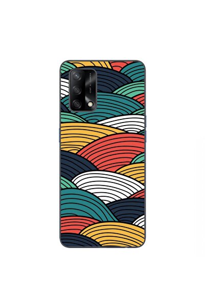 OEM Husa compatibila cu Oppo A74 4G Silicon Gel Tpu Model Abstract Striped Peaks