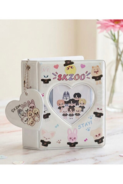 Lilaryum Skzoo Binder Kpop Fotokart Mini Albüm, (2 FOTOKART VE CHARM HEDİYE, ...