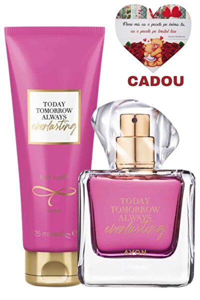 AVON Set TTA Everlasting, Apă de parfum TTA Everlasting, 50 ml + Souffle de c...