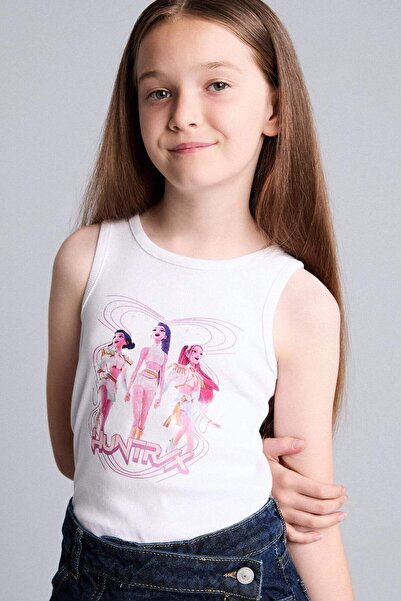 DeFacto Kpop Demon Hunters Crew Neck Undershirt Girls' H7263A826Hs