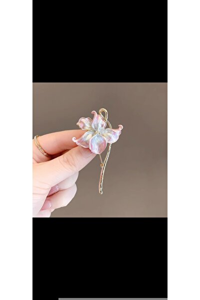 asc.home Nilüfer çiçeği broş . Pembe detay 6 cm