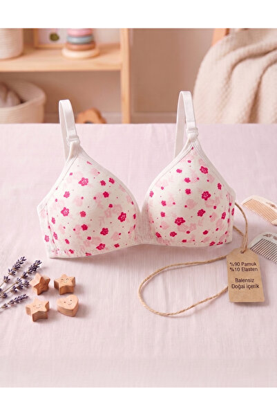 Lavint Homewear Cotton Girls' Training Bra Without Underwire, Removable Strap...