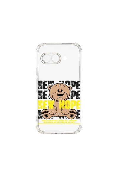 bestcase Калъф за Google Pixel 9a, BestCase® Anti Shock 1.5MM, Мече Нова наде...