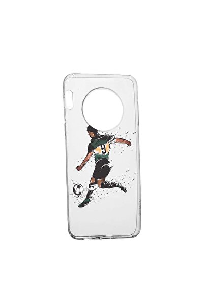 bestcase Θήκη σιλικόνης συμβατή με Huawei Mate 30, Σχέδιο Ποδόσφαιρο, ανθεκτι...