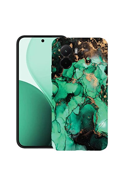 bestcase ¬Æ Husa TPU Ultra Slim Compatibil cu Poco M7, cu Design Dark Marble,...