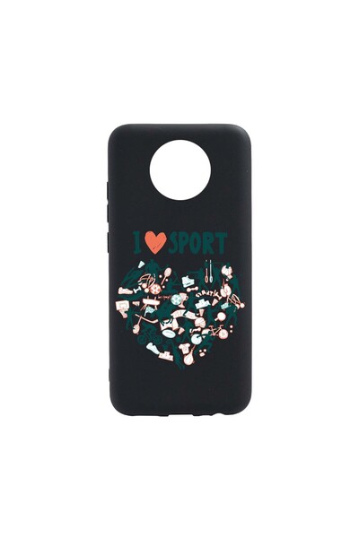 bestcase Husa Silicon Compatibila cu Nokia C10, I Love Sport, rezistenta la u...
