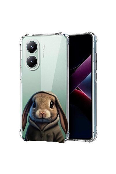 bestcase Съвместим калъф за Poco X7 Pro 5G, Удароустойчив 1.5ММ, Сладък заек,...