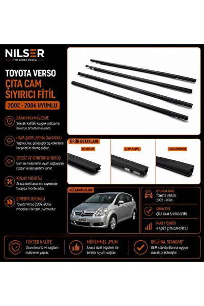 NS Nilser Auto Parts Toyota Verso Çıta Cam Sıyırıcı Fitil 2002-2006