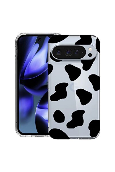 bestcase Husă pentru Google Pixel 10 / Pixel 10 Pro cu Design Black Cow, Sili...