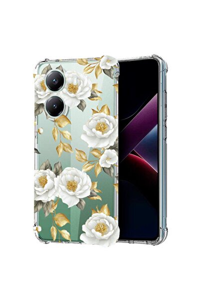 bestcase Αντικραδασμική Θήκη Συμβατή με Poco X7 Pro 5G, Φλοράλ - Αισθητική Χρ...