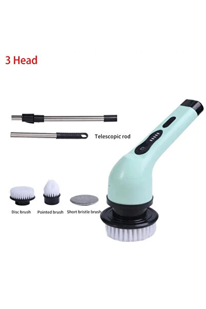 Choice 200588-green3 Wireless Electric Cleaning Brush Bathroom Window Kitchen...