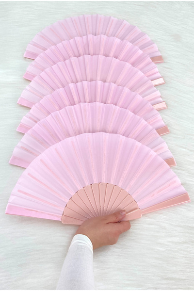 ZEYMERADE Pembe Gelin Nedime Yelpazesi, Bride Bekarlığa Veda Partisi Kına Düğ...
