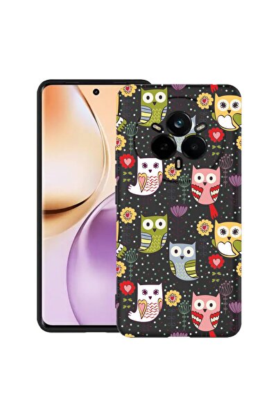 bestcase Husă pentru Realme 14 Pro 5G, Model bufniță, Silicon subțire de 0.8M...
