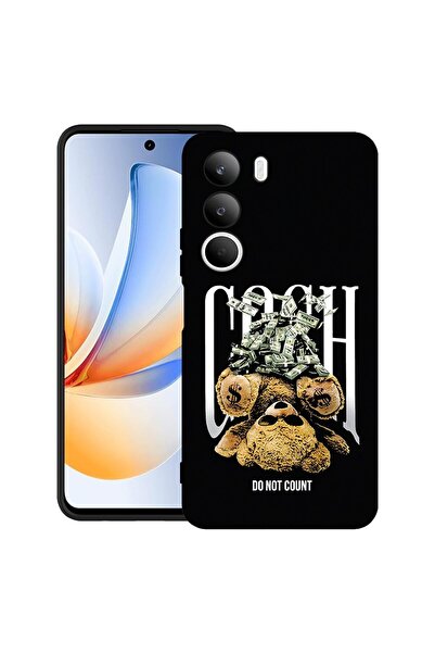 bestcase Калъф за Realme C71 с дизайн на плюшено мече и пари, TPU матов ултра...