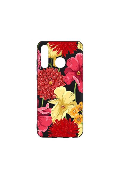 bestcase Husa Huawei P30 Lite, Green Flowers Pattern, rezistenta la uzura, an...